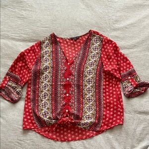 West Kei Multicolor Bohemian Blouse